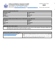 Tobacco Product Manufacturer Certification - Maine, Page 11