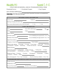 Structured Residential and Day Program Referral Form - Prince Edward Island, Canada, Page 3
