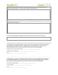 Structured Residential and Day Program Referral Form - Prince Edward Island, Canada, Page 5