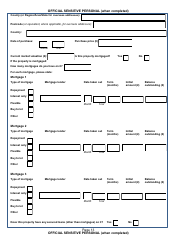 Form NSV003 Financial Questionnaire - United Kingdom, Page 13
