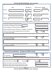 Form NSV003 Financial Questionnaire - United Kingdom, Page 14