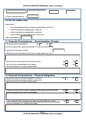 Form NSV003 Financial Questionnaire - United Kingdom, Page 17