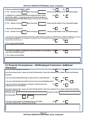 Form NSV003 Financial Questionnaire - United Kingdom, Page 19