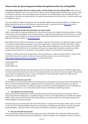 Form NSV003 Financial Questionnaire - United Kingdom, Page 25