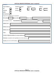 Form NSV003 Financial Questionnaire - United Kingdom, Page 6
