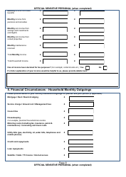 Form NSV003 Financial Questionnaire - United Kingdom, Page 8