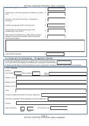 Form NSV003 Financial Questionnaire - United Kingdom, Page 9