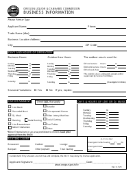 Document preview: Business Information - Oregon
