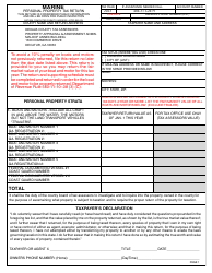 Form PT-50M Marine Personal Property Tax Return - DeKalb County, Georgia (United States), Page 3