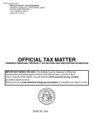 Document preview: Business Personal Property Tax Return - DeKalb County, Georgia (United States), 2023