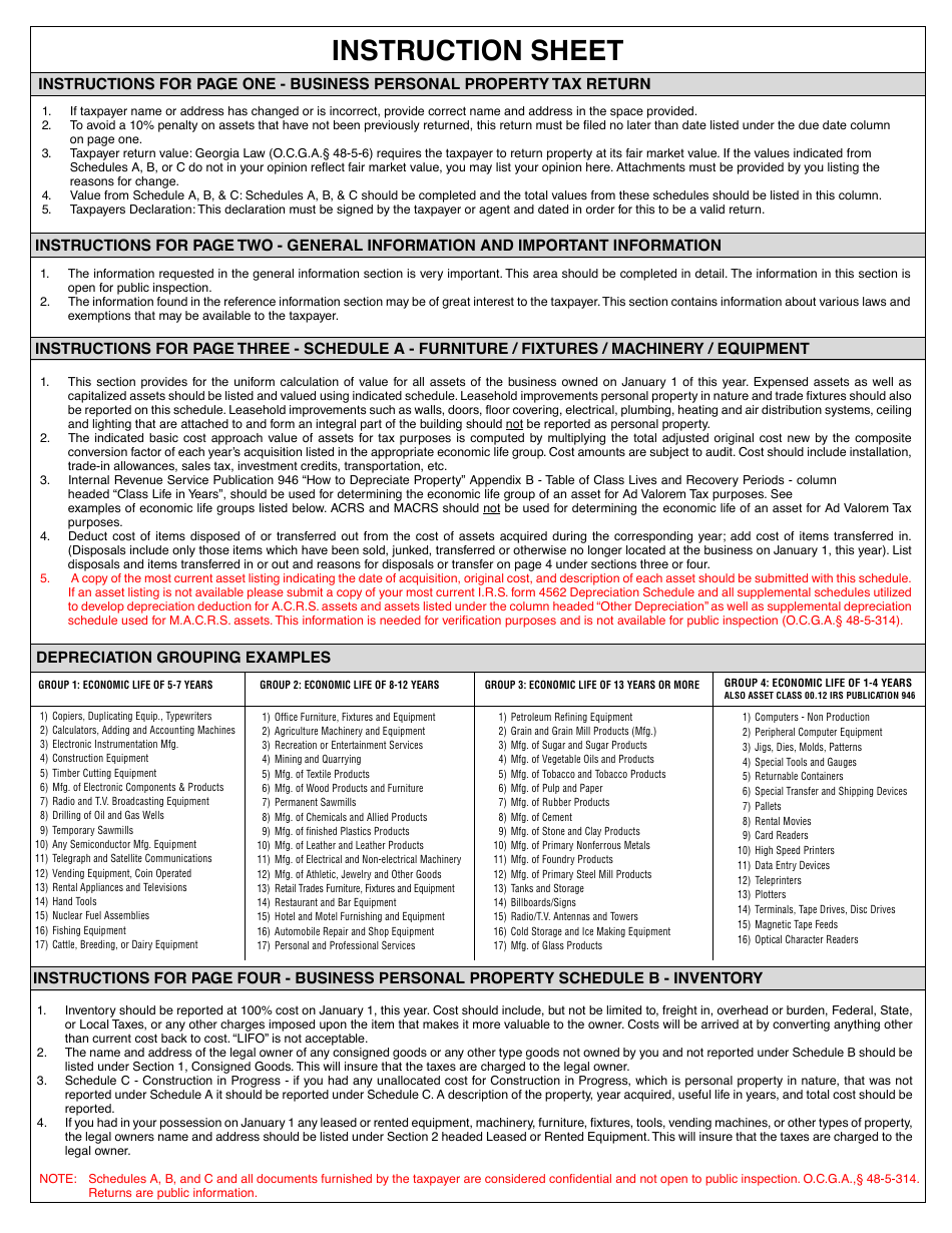 2023 DeKalb County, (United States) Business Personal Property