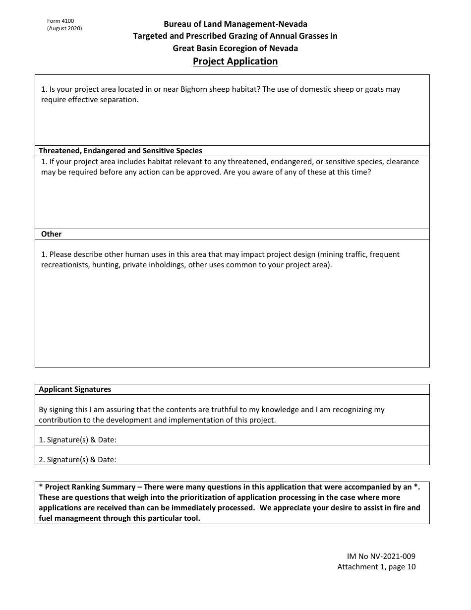 BLM Form 4100 Attachment 1 Targeted and Prescribed Grazing of Annual Grasses in Great Basin Ecoregion of Nevada Project Application, Page 10