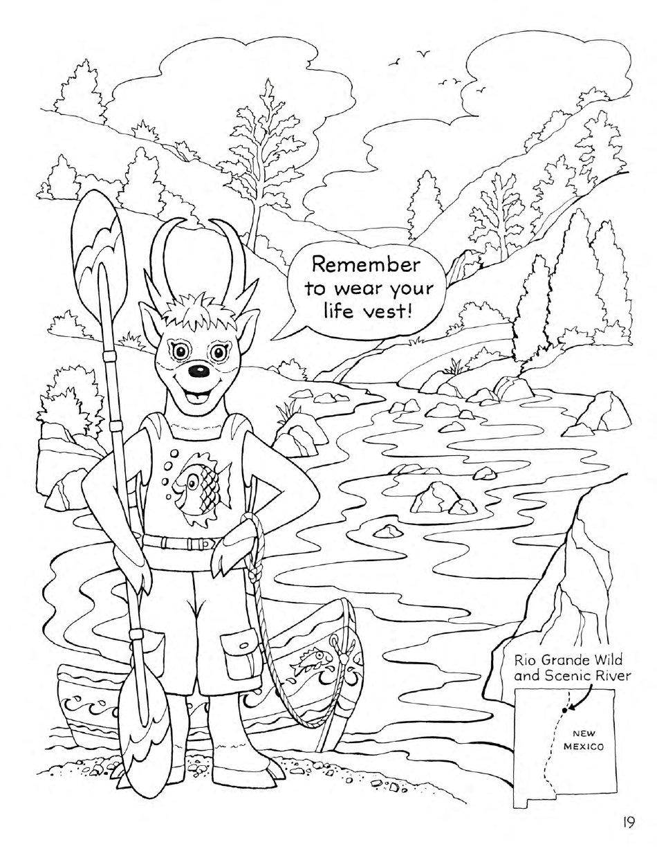 New Mexico Seymour Antelopes Coloring and Activity Book, Page 19