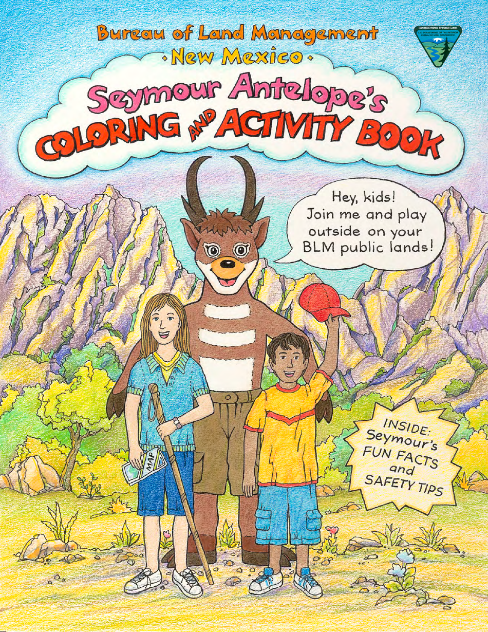 New Mexico Seymour Antelopes Coloring and Activity Book, Page 1