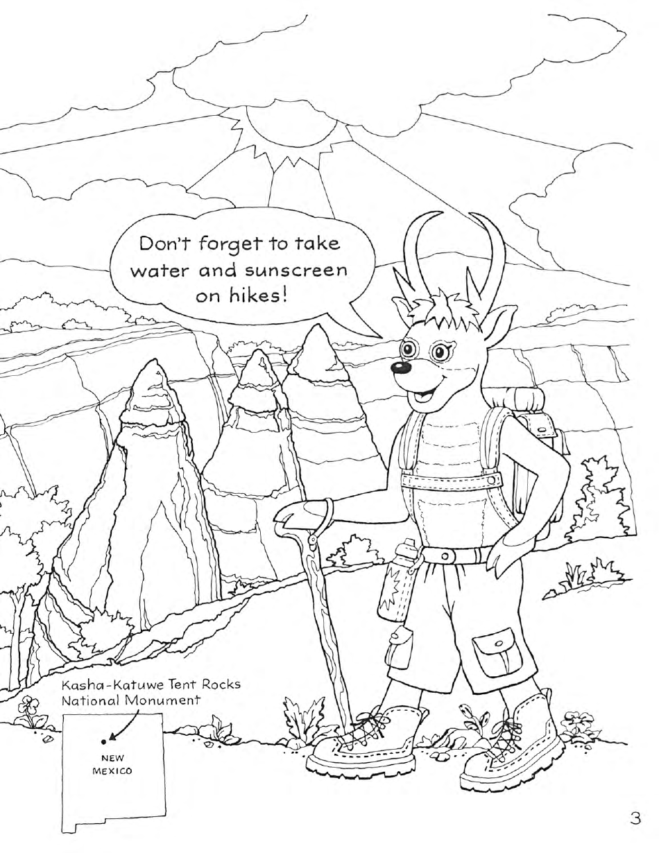 New Mexico Seymour Antelopes Coloring and Activity Book, Page 3