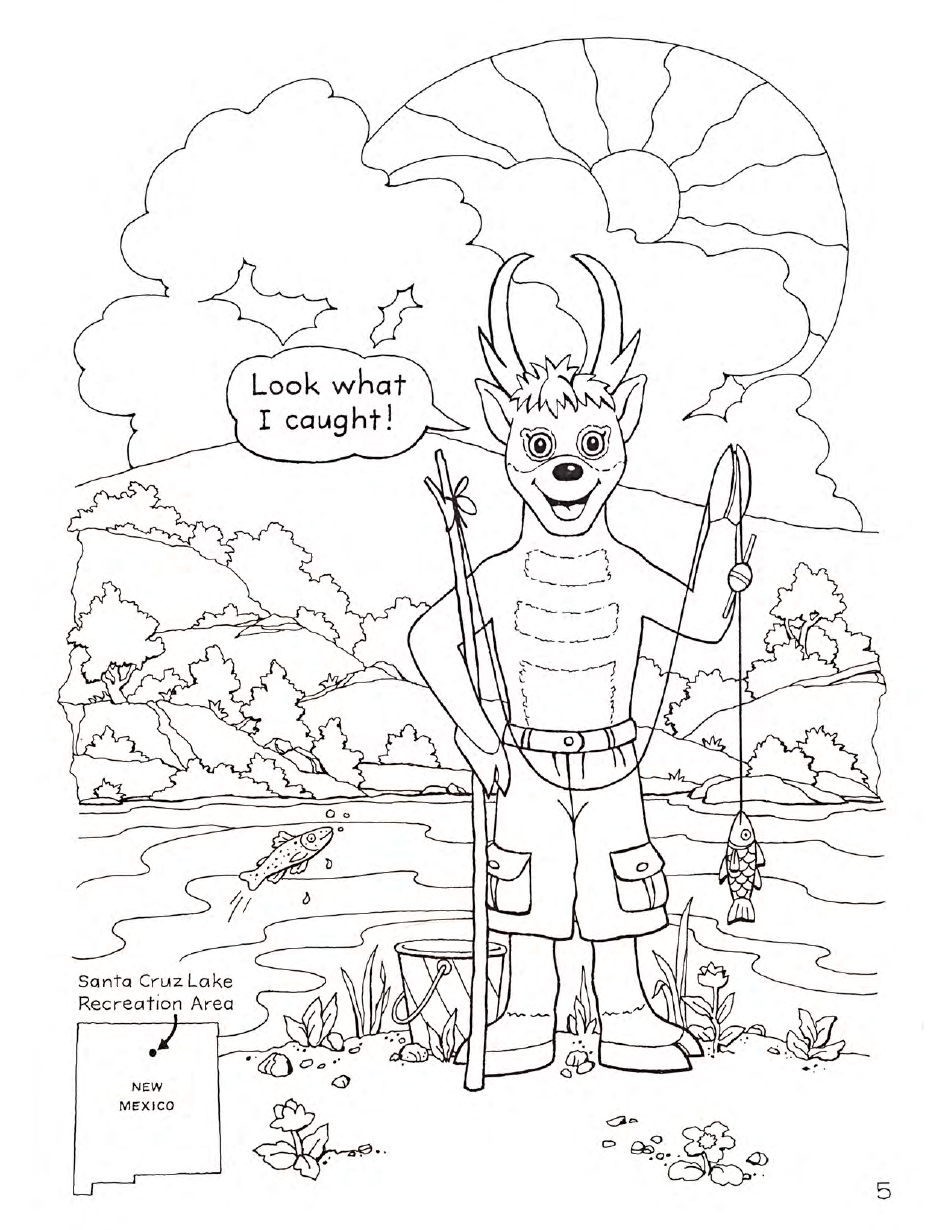 New Mexico Seymour Antelopes Coloring and Activity Book, Page 5
