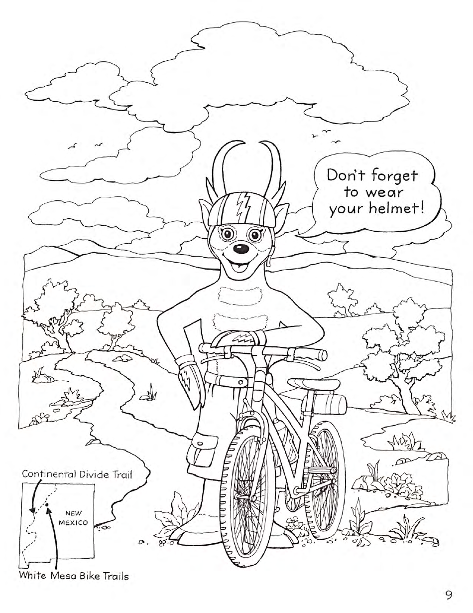 New Mexico Seymour Antelopes Coloring and Activity Book, Page 9