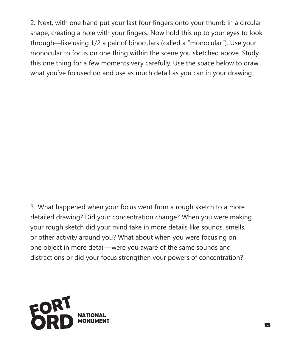 Fort Ord National Monument Junior Ranger Activity Book, Page 17