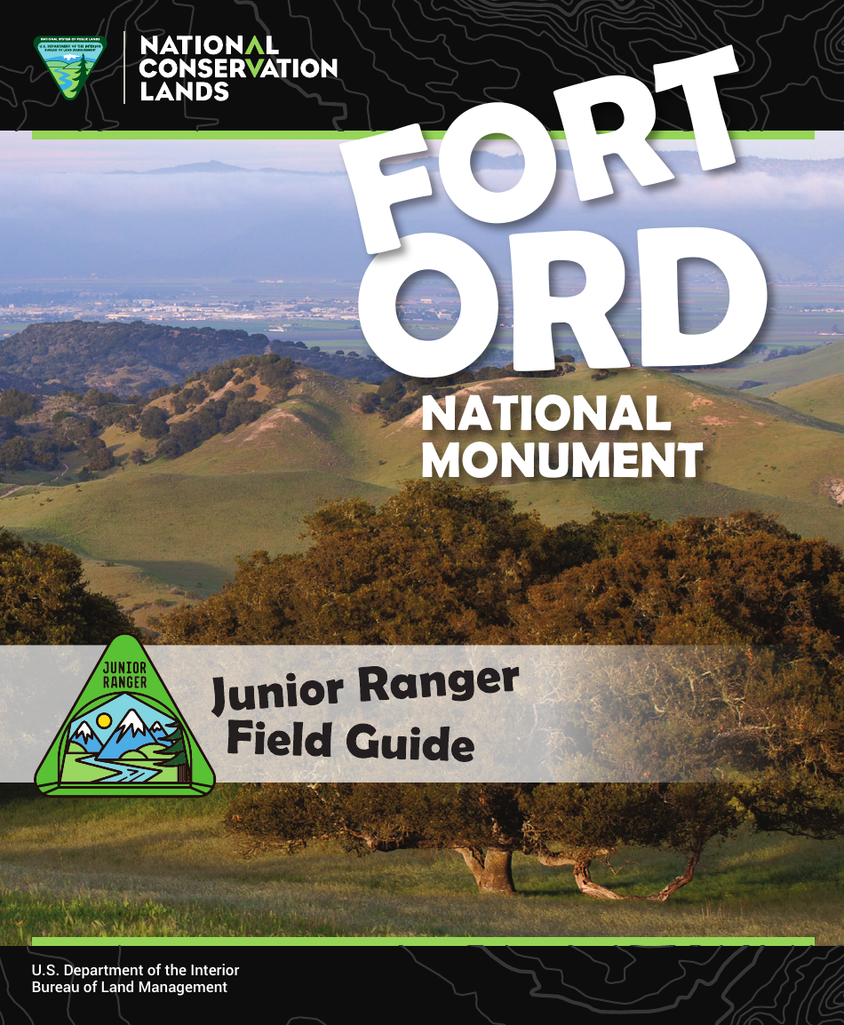 Fort Ord National Monument Junior Ranger Activity Book, Page 1