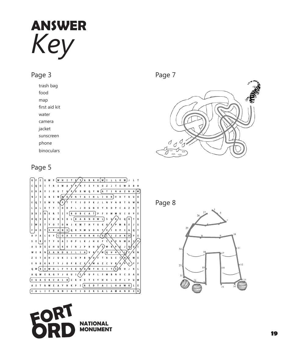 Fort Ord National Monument Junior Ranger Activity Book, Page 21