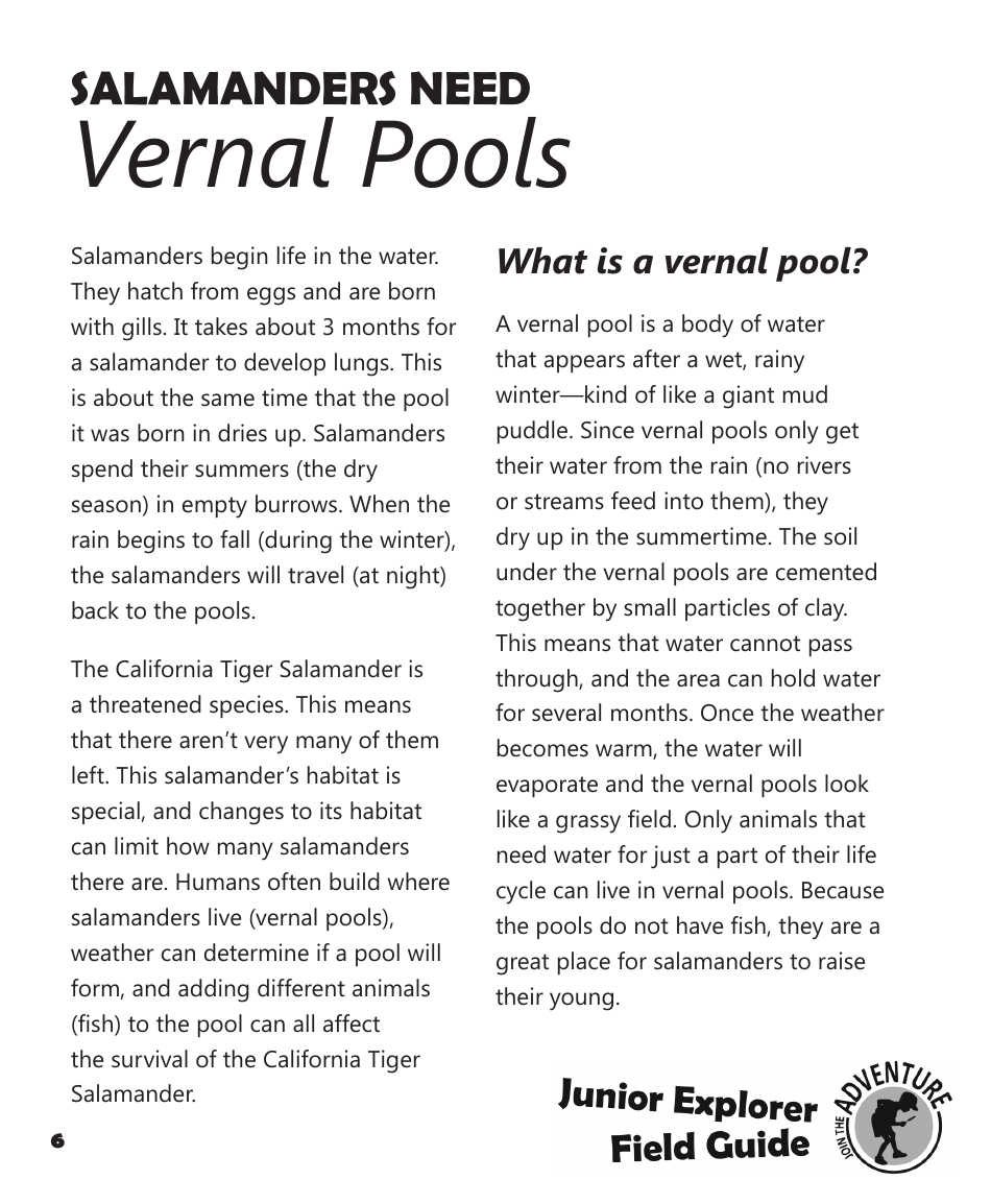 Fort Ord National Monument Junior Ranger Activity Book, Page 8