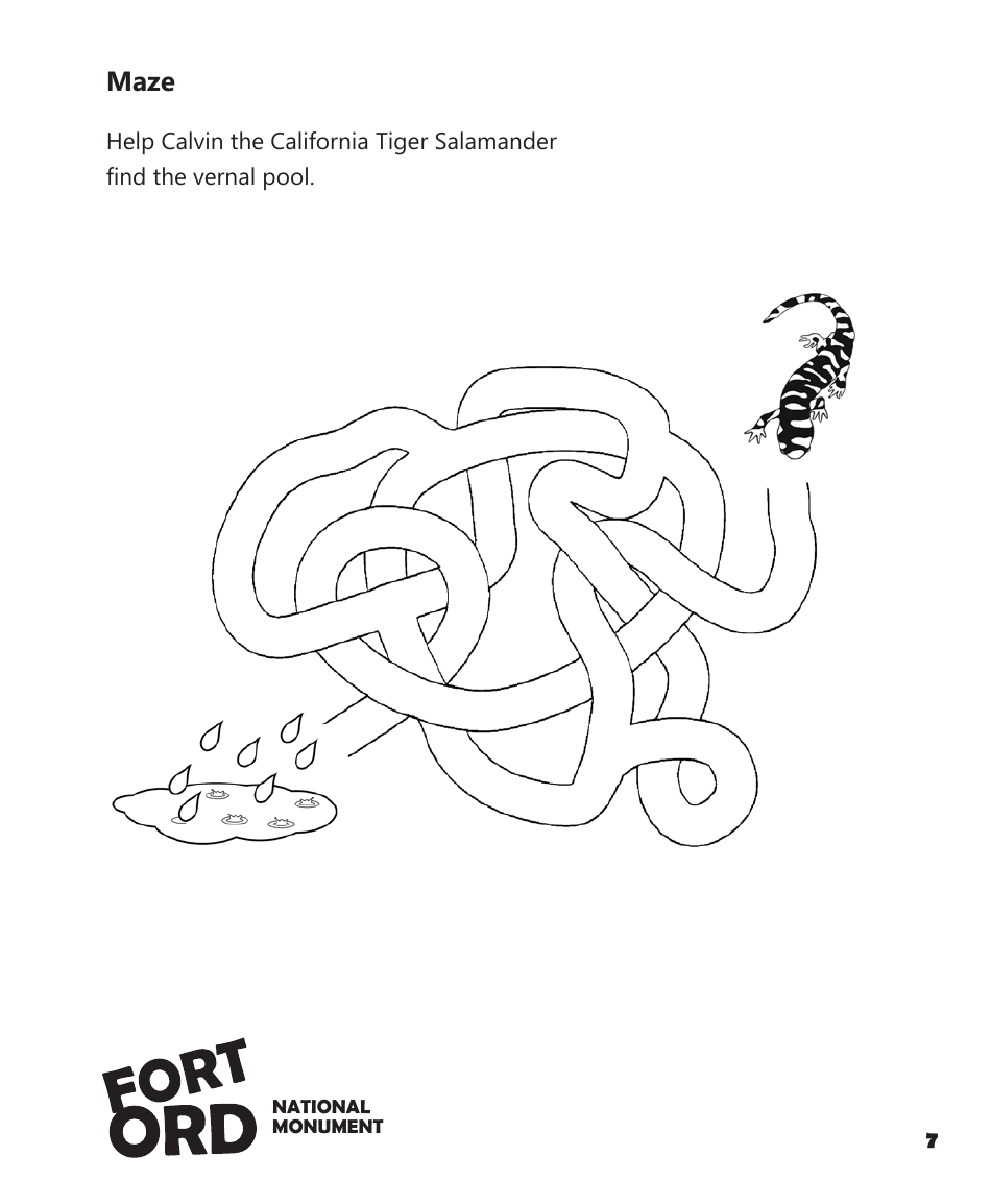 Fort Ord National Monument Junior Ranger Activity Book, Page 9