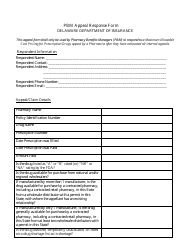 Pbm Appeal Response Form - Delaware
