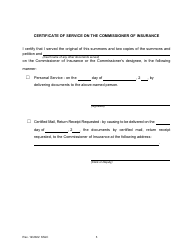 Insurance Summons and Return of Service - Kansas, Page 3