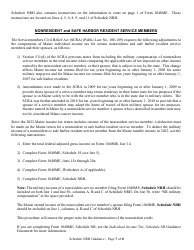 Instructions for Form 1040ME Schedule NRH Schedule for Apportionment and for Calculating the Nonresident Credit for Married Person Electing to File Single - Maine, Page 7