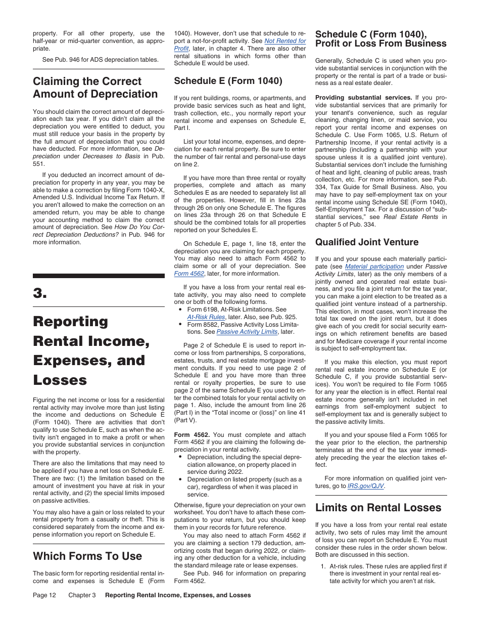 Instructions for IRS Form 527 Residential Rental Property, Page 12