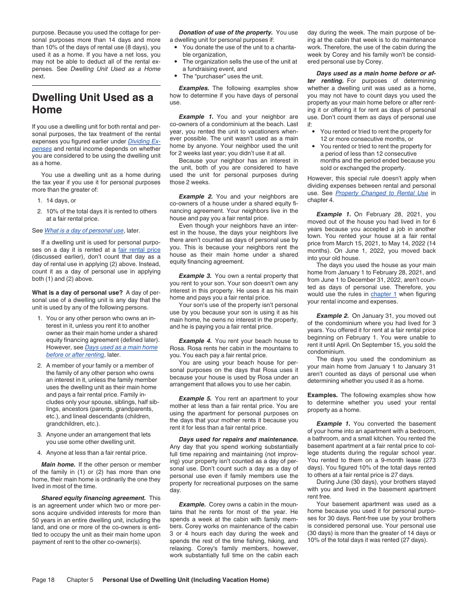 Instructions for IRS Form 527 Residential Rental Property, Page 18