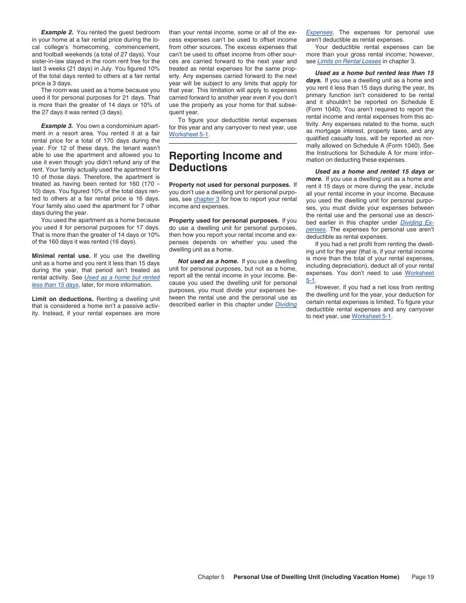 Instructions for IRS Form 527 Residential Rental Property, Page 19