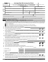 Document preview: IRS Form 1040-C U.S. Departing Alien Income Tax Return