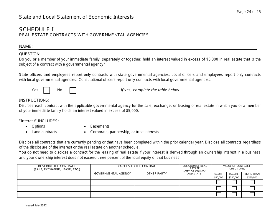 State and Local Statement of Economic Interests - Virginia, Page 24