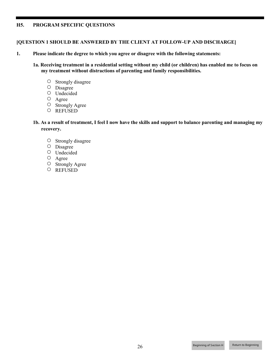 Government Performance and Results Act (Gpra) Client Outcome Measures for Discretionary Programs, Page 27