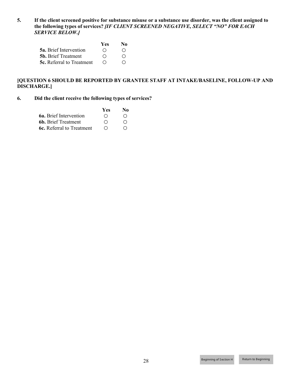 Government Performance and Results Act (Gpra) Client Outcome Measures for Discretionary Programs, Page 29