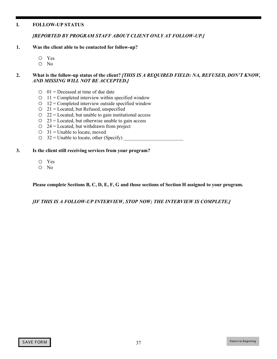 Government Performance and Results Act (Gpra) Client Outcome Measures for Discretionary Programs, Page 38