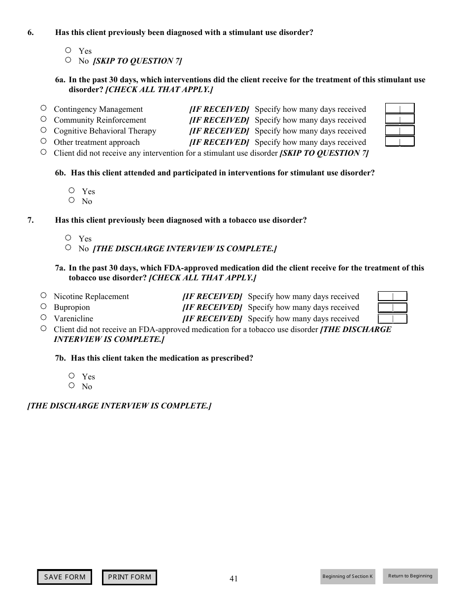 Government Performance and Results Act (Gpra) Client Outcome Measures for Discretionary Programs, Page 42