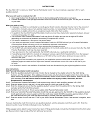 Form I-361 Parental Refundable Credit - South Carolina, Page 2