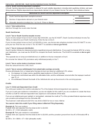 Instructions for Form SC1040 Individual Income Tax Return - South Carolina, Page 10