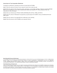 Form SC4868 Request for Extension of Time to File South Carolina Individual Income Tax Return - South Carolina, Page 3