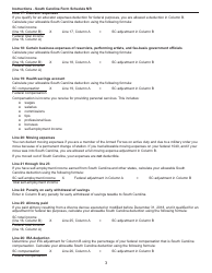 Instructions for Schedule NR Nonresident Schedule - South Carolina, Page 3