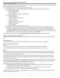 Instructions for Schedule NR Nonresident Schedule - South Carolina, Page 8