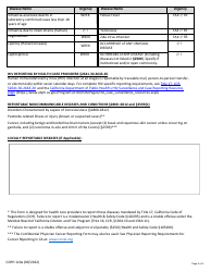 Form CDPH110A Confidential Morbidity Report - California, Page 5