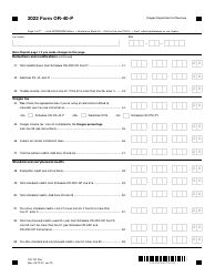 Form OR-40-P (150-101-055) Oregon Individual Income Tax Return for Part-Year Residents - Oregon, Page 7