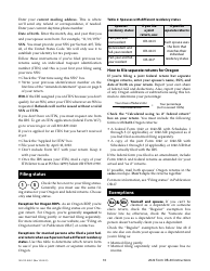 Instructions for Form OR-40, 150-101-040 Oregon Individual Income Tax Return for Full-Year Residents - Oregon, Page 10