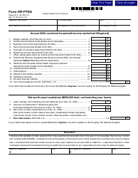 Form OR-PDTA (150-490-014) Property Tax Deferral Application - Oregon, Page 2