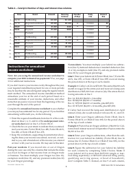 Instructions for Form OR-10, 150-101-031 Underpayment of Oregon Estimated Tax - Oregon, Page 6