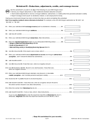 Instructions for Form OR-W-4, 150-101-402 Oregon Withholding Statement and Exemption Certificate - Oregon, Page 6