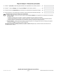 Instrucciones para Formulario OR-W-4, 150-101-402-5 Declaracion De Retencion Y Certificado De Exencion De Oregon - Oregon (Spanish), Page 6